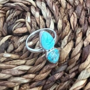 Turquoise Sterling Silver .925 Women's Ring Size 7